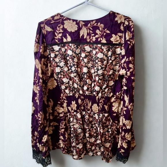Free People Blouse Size L Multi Color NWT Women's Top - Picture 3 of 5